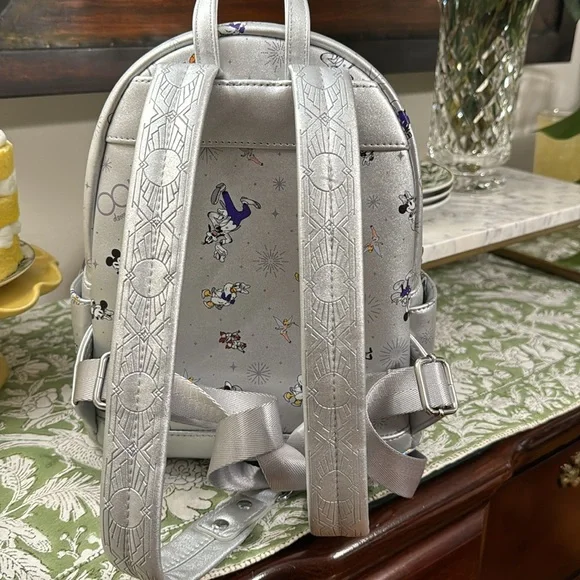 Loungefly Mickey Mouse and Friends Disney 100 Mini Backpack NWOT - Picture 3 of 7